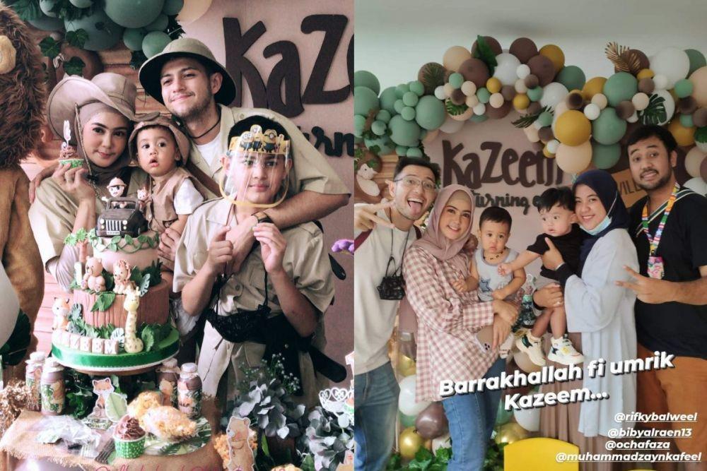 10 Momen Ultah Pertama Kazeem, Anak Rifky Balweel dan Biby Alraen