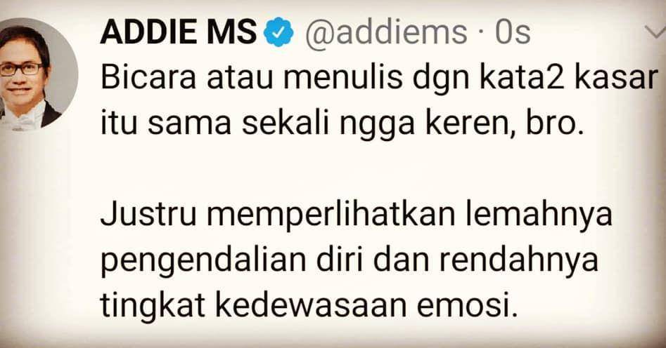 10 Unggahan Adem nan Menyejukkan ala Addie MS, Bikin Hidup Lebih Damai
