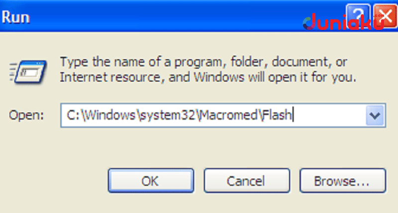 Sisa file dan folder Adobe Flash Player. duniaku.com/Adhitya Daniel