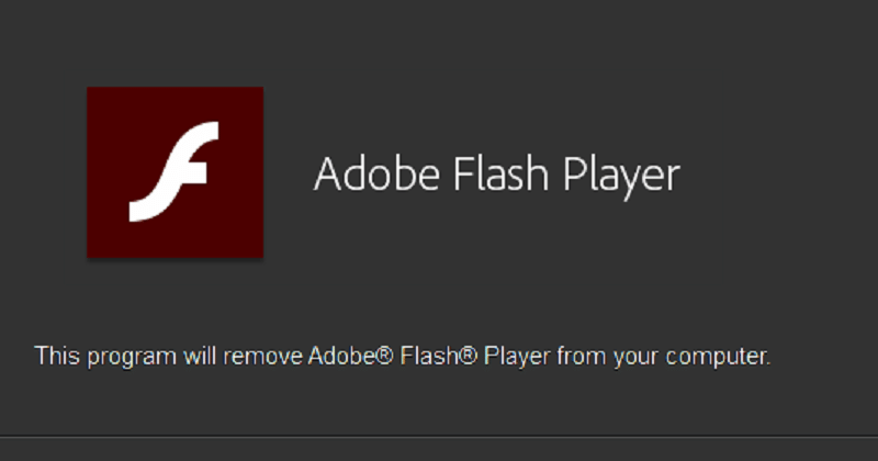 Addobe Flash Player Uninstaller