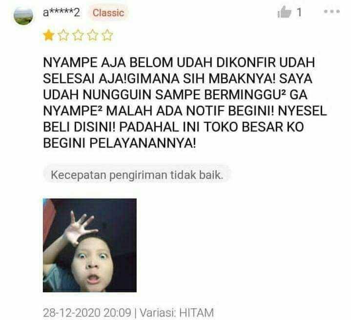 potret kocak di kolom komentar olshop (twitter.com/txtdarionlshop)