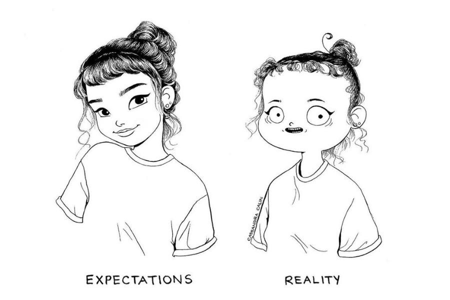 10 Ilustrasi Kocak Perjuangan Perempuan Buat Tampil Maksimal, Pernah?