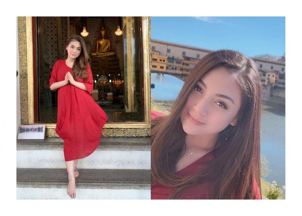 Anggun dan Memikat, 9 Potret Celine Evangelista dalam Busana Merah