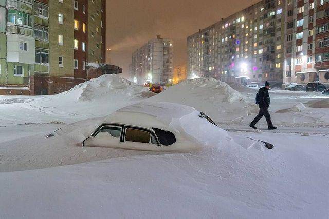 Suasana musim dingin di Kota Norilsk, Rusia. instagram.com/russia.traveling/