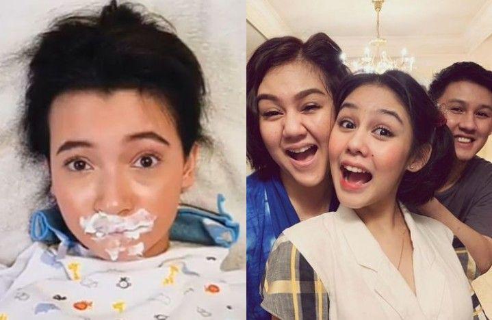 10 Gaya Artis Tirukan Foto Masa Kecil, Ada yang Rela Belepotan, Lho!
