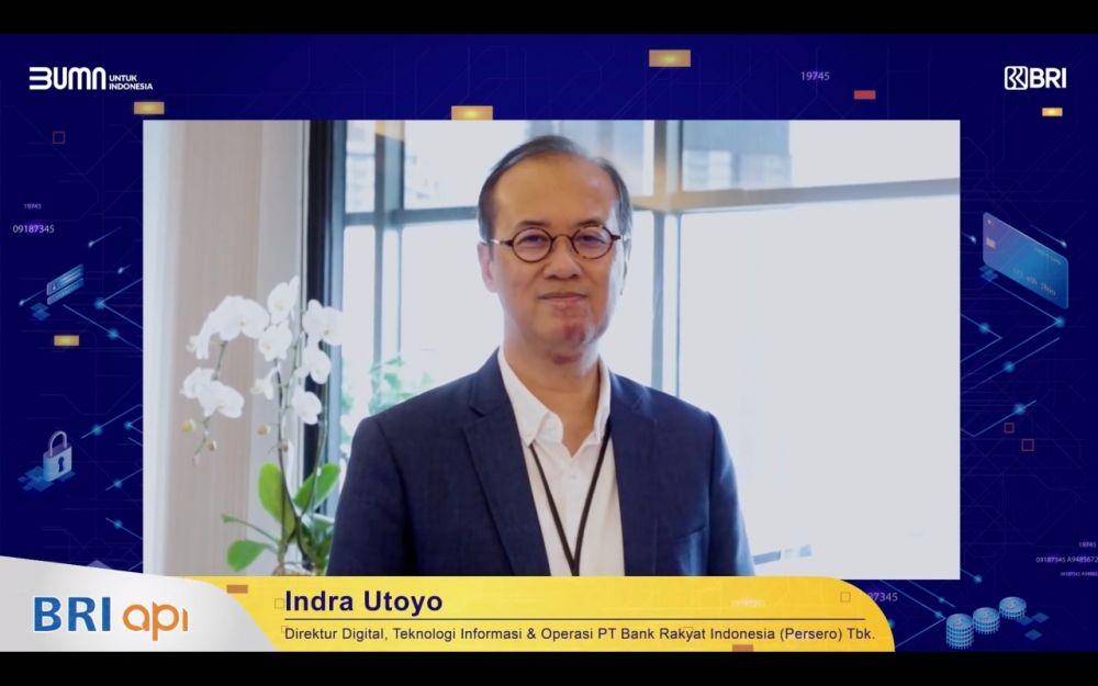 Ajang penghargaan BRIAPI Awards 2020 turut dihadiri Indra Utoyo selaku Direktur Digital, Teknologi Informasi & Operasi PT Bank Rakyat Indonesia (Persero) Tbk. /Dok.BRI