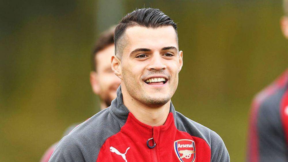 Granit Xhaka. (Twitter.com/Arsenal.com)