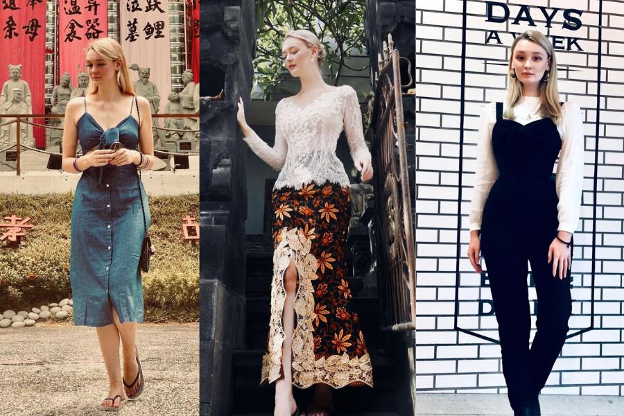 10 OOTD Polly Alexandria, Ada Inspirasi Kebaya Modernnya Juga lho!