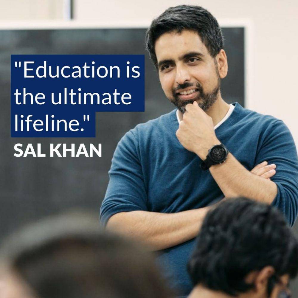 Salman Khan, CEO sebuah platform edukasi daring berjuluk Khan Academy. instagram.com/khanacademy