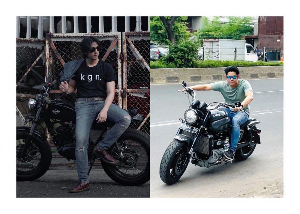 'Kakak Adik', 10 Gaya Arya Saloka Vs Fiki Alman saat Naik Motor Gede