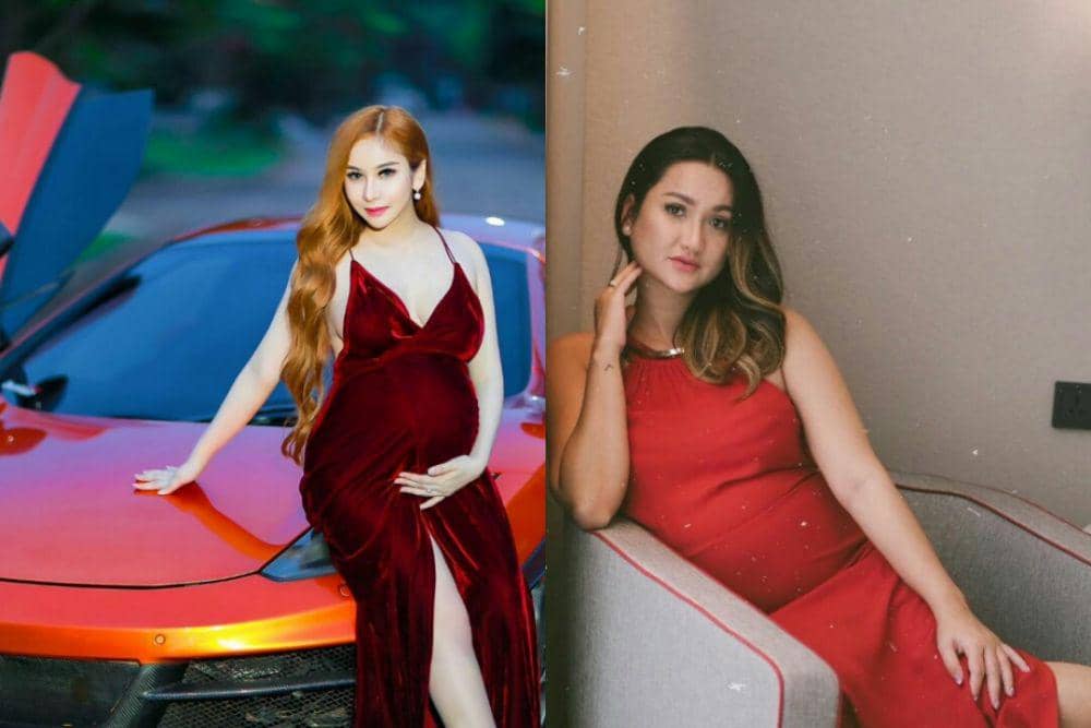 Percaya Diri, 10 Artis Ini Pamer Baby Bump dengan Gaun Merahnya