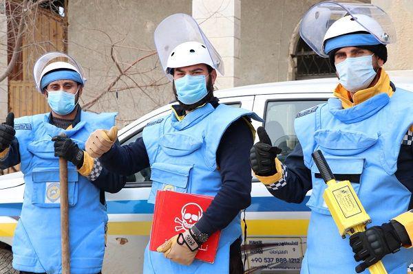 Kelompok penyelamat White Helmets di Suriah. (Twitter.com/SyriaCivilDef)