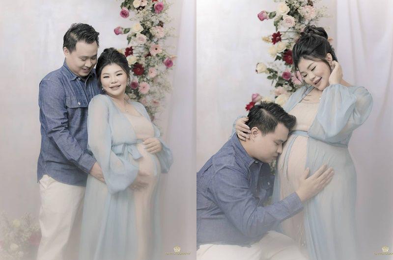10 Potret Maternity Shoot Wendy Lo Adik Sarwendah, Elegan!