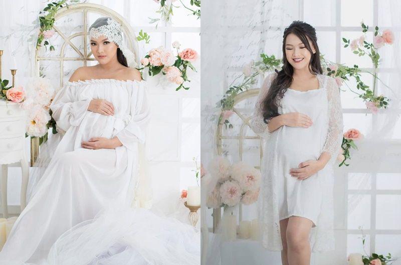 10 Potret Maternity Shoot Terbaru Ana Riana 'TOP' bak Bidadari!