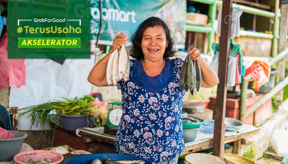 Rosdiana Nainggolan adalah salah satu pedagang pasar tradisional di Pringgan, Medan mitra Grab (Dok. IDN Times)