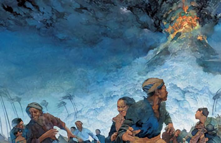 Letusan Gunung Tambora tahun 1815 via smithsonianmag.com