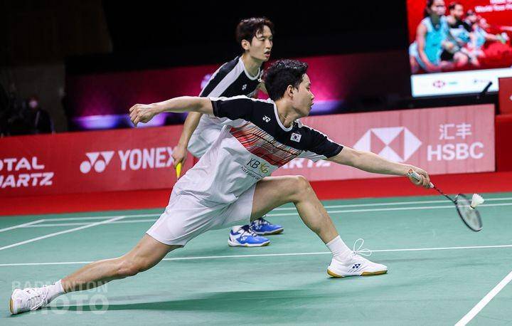 Ganda putra Korea Selatan, Choi SolGyu/Seo Seung-jae di hari pertama BWF World Tour Finals 2020 (Dok.IDN Times/BadmintonPhoto)