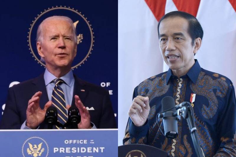 Joe Biden dan Jokowi (ANTARA FOTO/REUTERS/Jonathan Ernst/Biro Pers Kepresidenan)