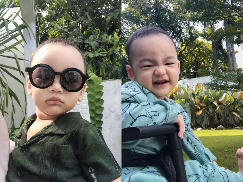 10 Potret Gemas Zubayr, Anak Lindswell dan Hulaefi yang Baru 1 Tahun