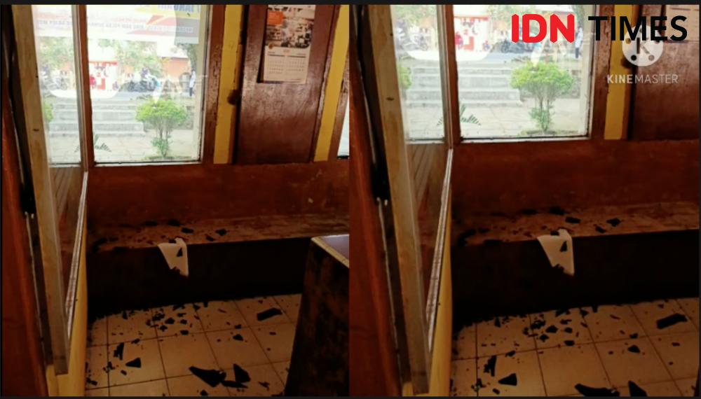 Fasilitas Polsek Sungai Pagu Yang Rusak Akbat Diserang Ratusan Orang. Doc. IDN Times