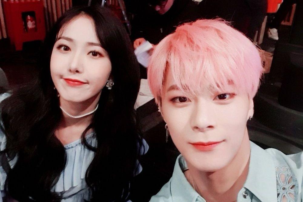 10 Potret Persahabatan SinB GFRIEND dan Moonbin ASTRO, Gemas Banget!