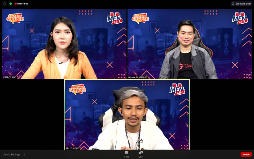BincangShopee 2.2 Men Sale: Terjun ke Dunia Gaming: Streamer atau Pro Player?. 29 Januari 2020. IDN Times/Klara Livia