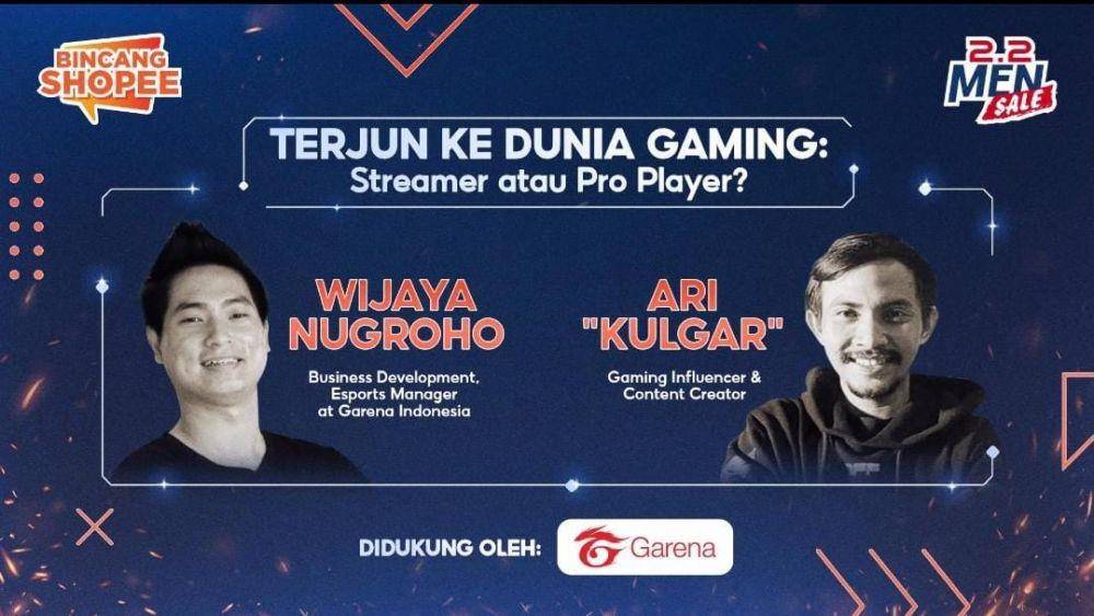 BincangShopee: Masuk Dunia Gaming Jadi Streamer atau Pro Player Nih?