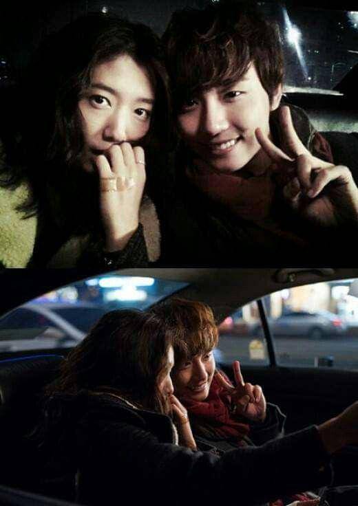 Potret selca Park Shin Hye bareng pasangan di KDrama dok.pinterest.com/berbagai sumber