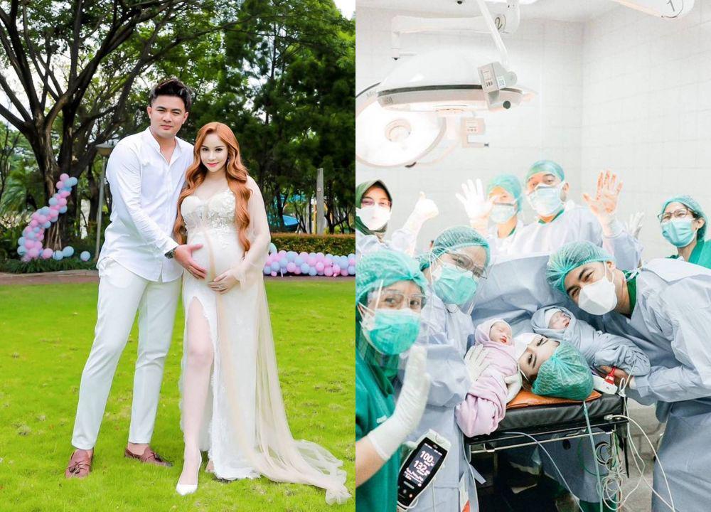 10 Momen dari Hamil hingga Lahiran Anak Kembar Guntur Triyoga