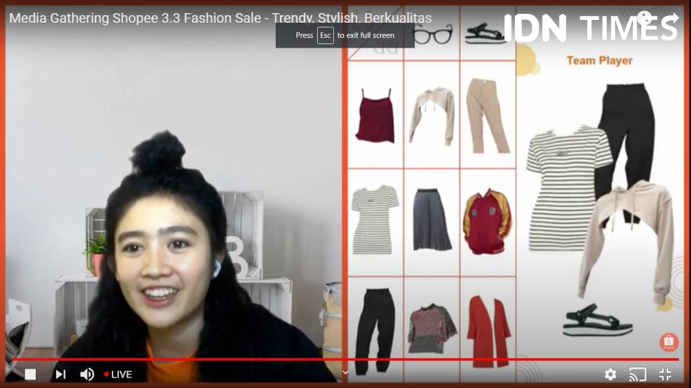 Media Gathering Shopee 3.3 Fashion Sale pada Rabu (10/2/2021). IDN Times/Tyas Hanina.