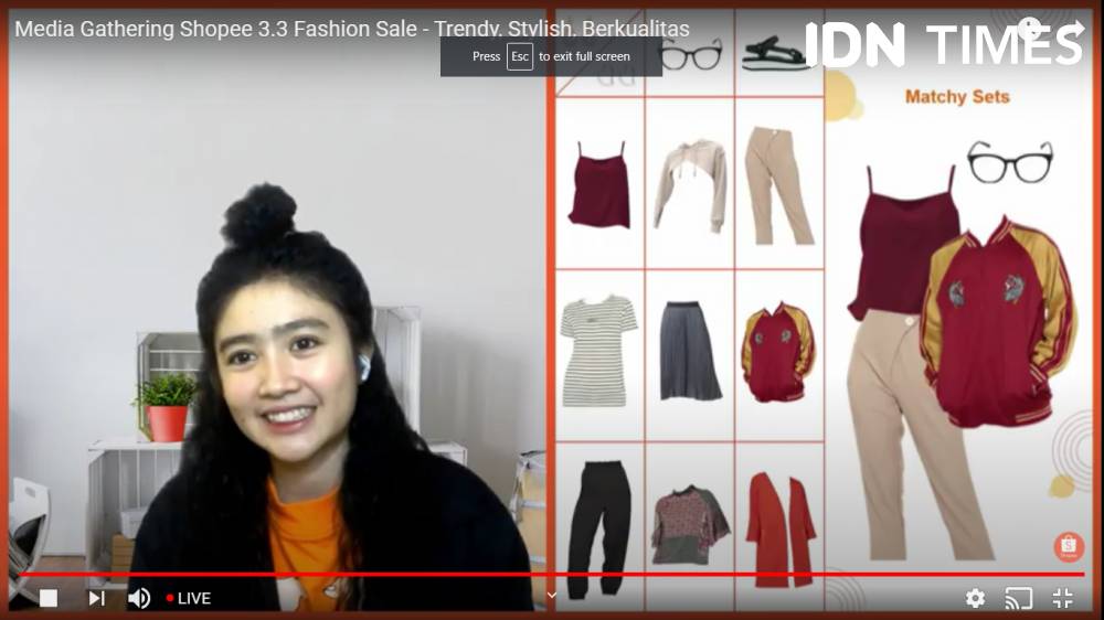 Media Gathering Shopee 3.3 Fashion Sale pada Rabu (10/2/2021). IDN Times/Tyas Hanina.