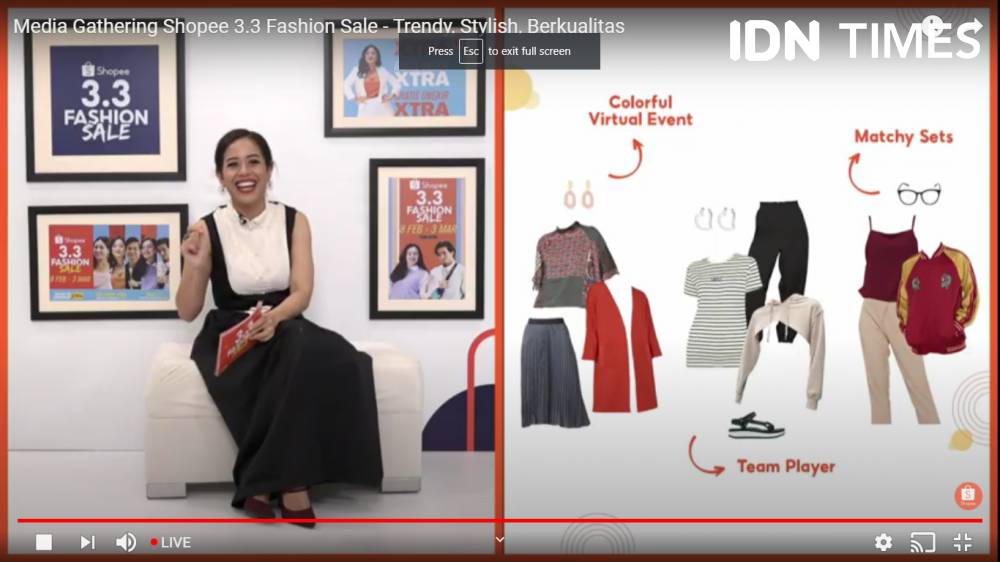 Media Gathering Shopee 3.3 Fashion Sale pada Rabu (10/2/2021). IDN Times/Tyas Hanina.