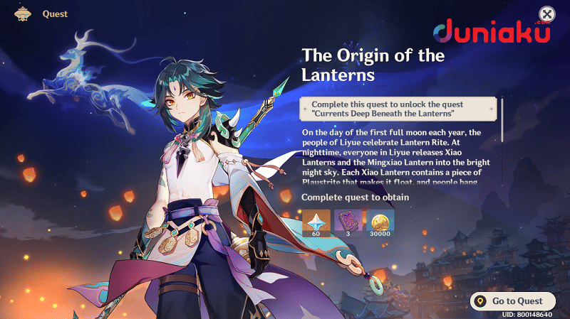 Origin of Lanterns Genshin Impact. duniaku.com/Adhitya Daniel