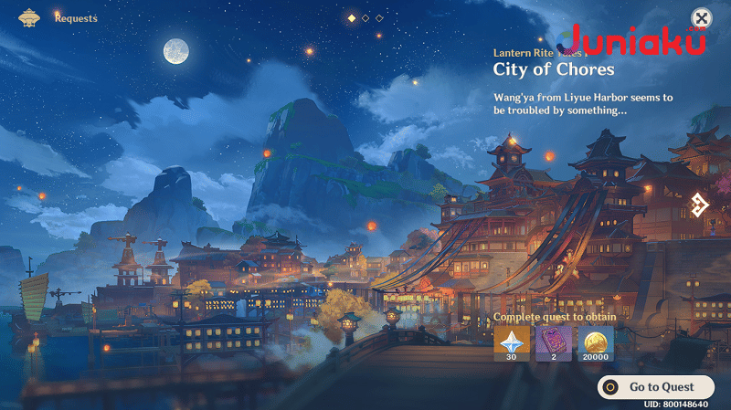 City of Chores Quest Genshin Impact. duniaku.com/Adhitya Daniel