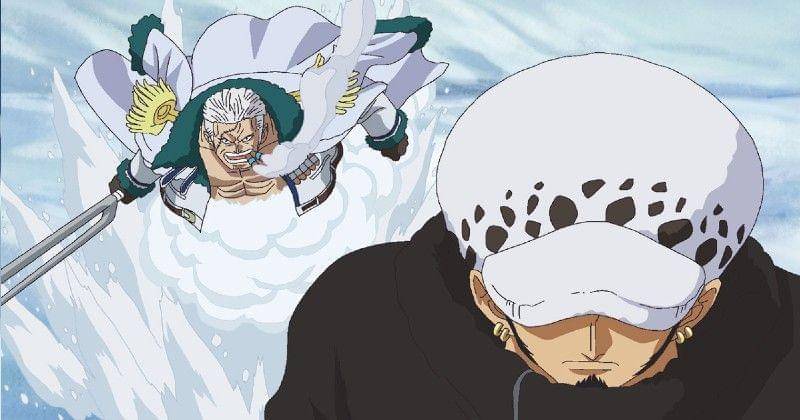 Smoker lawan Law. (Dok. Toei Animation/One Piece)