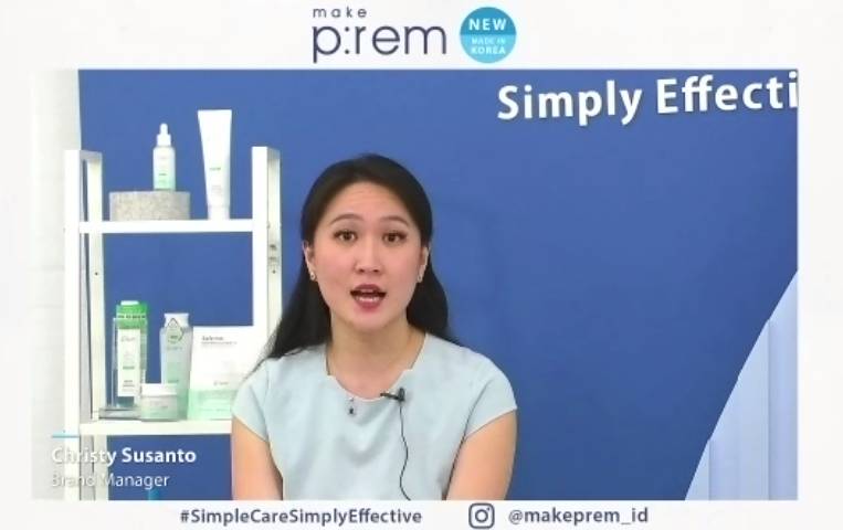 Virtual brand launching make p:rem. 16 Februari 2021. IDN Times/Klara Livia