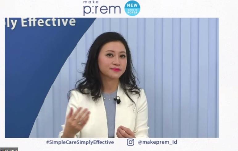Virtual brand launching make p:rem. 16 Februari 2021. IDN Times/Klara Livia