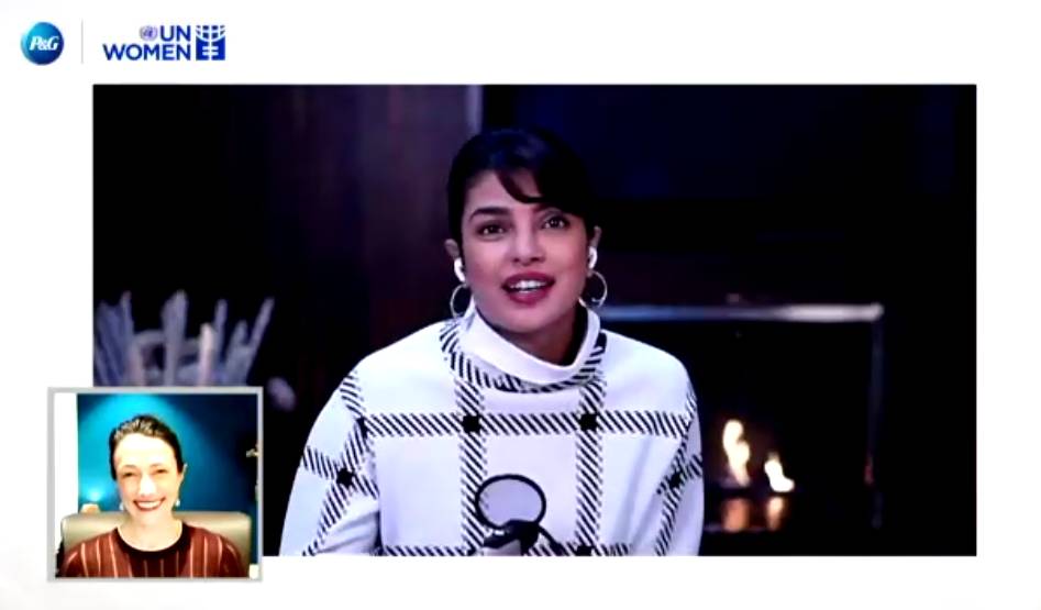 Priyanka Chopra dalam virtual #WeSeeEqual Summit P&G. 17 Februari 2021. IDN Times/Klara Livia