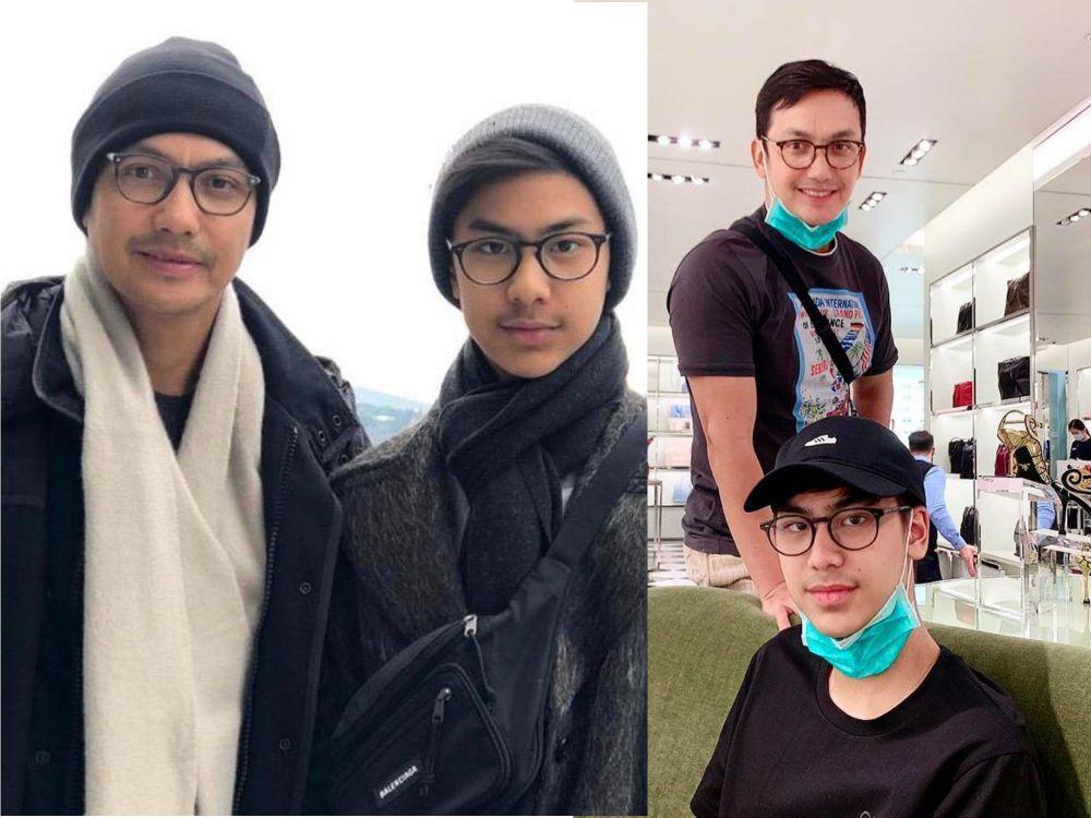 Bak Pinang Dibelah Dua, 10 Potret Mirip Gunawan Sudrajat dan Putranya