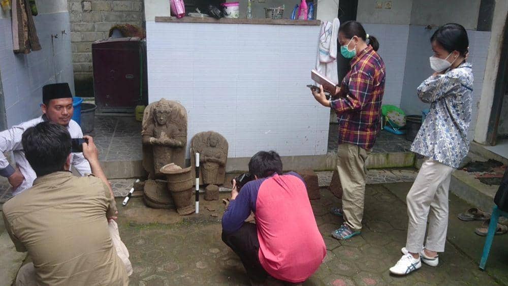 Arca yang Ditemukan di Tulungagung Wujud Dewa Siwa dan Parwati