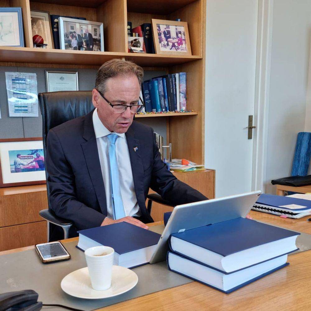 Greg Hunt, Menteri Kesehatan Australia. (Instagram.com/greghuntmp)