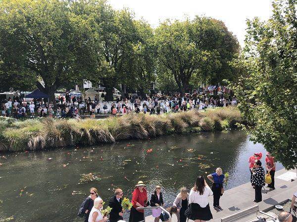 Acara mengenang tragedi gempa bumi di Christchurch, Selandia Baru, pada tanggal 22 Februari 2021 waktu setempat. (Twitter.com/IrelandinNZ)