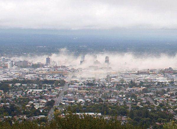 Peristiwa gempa bumi di Christchurch yang terjadi tahun 2011 lalu. (Twitter.com/NZHistory)