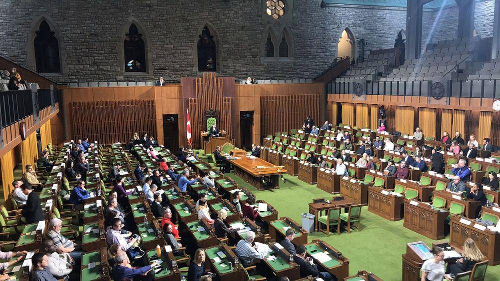 Suasana ruang sidang parlemen Kanada. (Wikimedia.org/Leafsfan67)