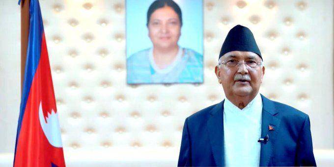 Perebutan kekuasaan terjadi di dalam partai Perdana Menteri Oli. Sumber:twitter.com/Nepal Mission to the UN