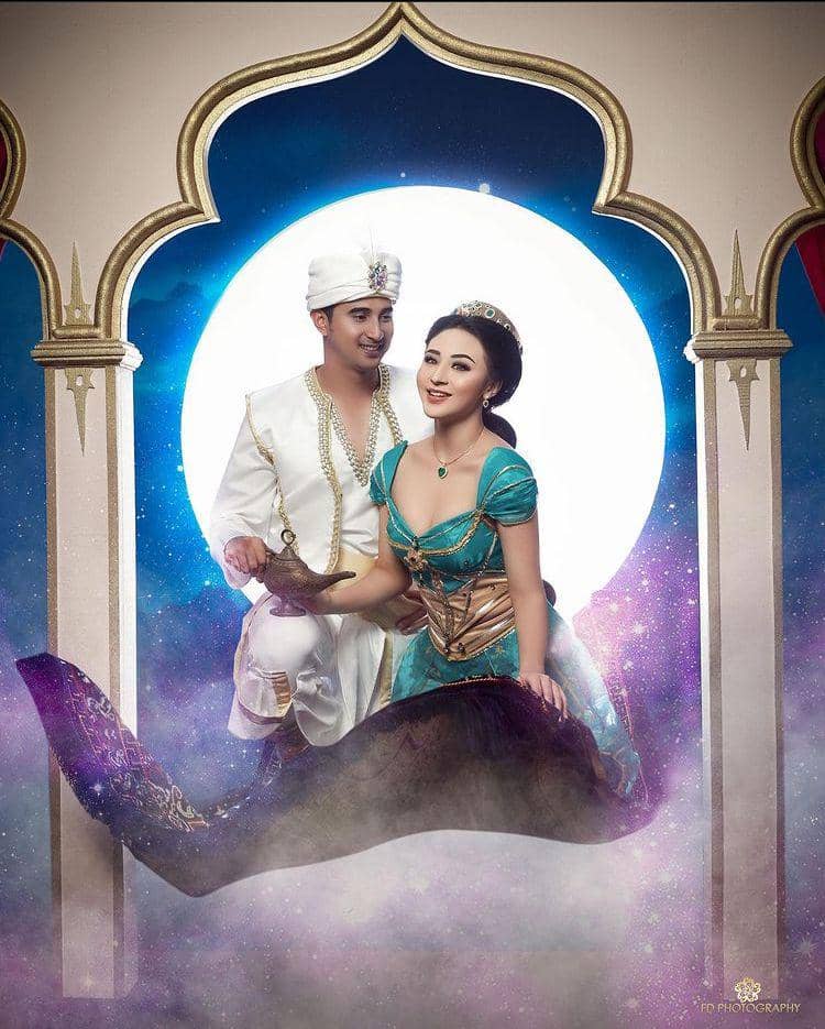 9 Gaya Margin Wieheerm dan Ali Syakieb di Pemotretan Bertema Aladdin