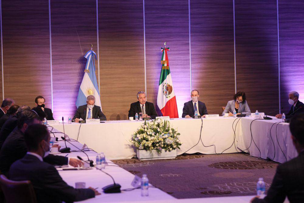 Presiden Argentina, Alberto Fernandez saat berkunjung ke Meksiko. twitter.com/alferdez/