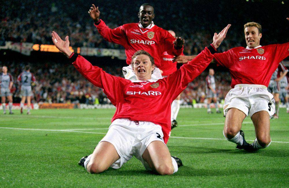Ole Gunnar Solskjaer mencetak gol kemenangan di final Liga Champions 1999. (twitter.com/Football__Tweet)