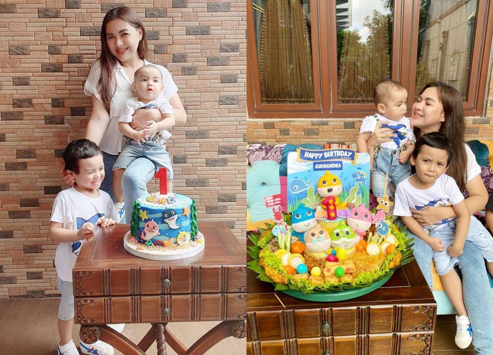 10 Momen Perayaan Ulang Tahun Pertama Guinandra, Anak Vicky Shu