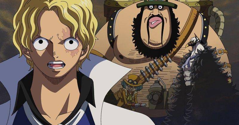 Sabo bersama komandan Tentara Revolusi. (Dok. Toei Animation/One Piece)